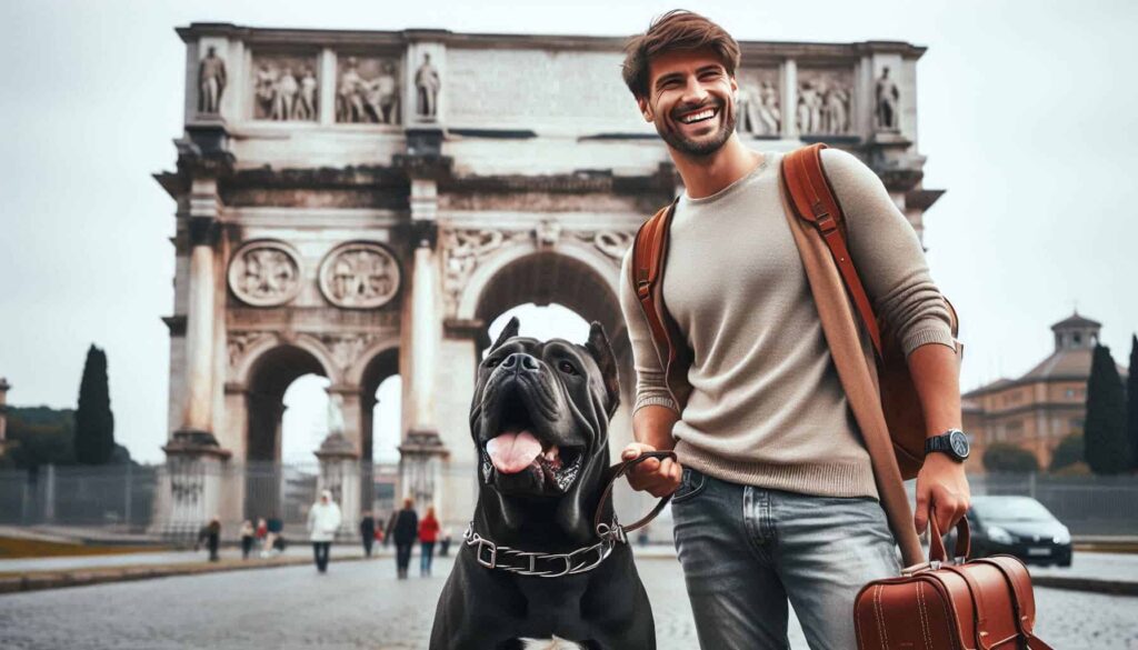 Mit Cane Corso unterwegs am Ziel