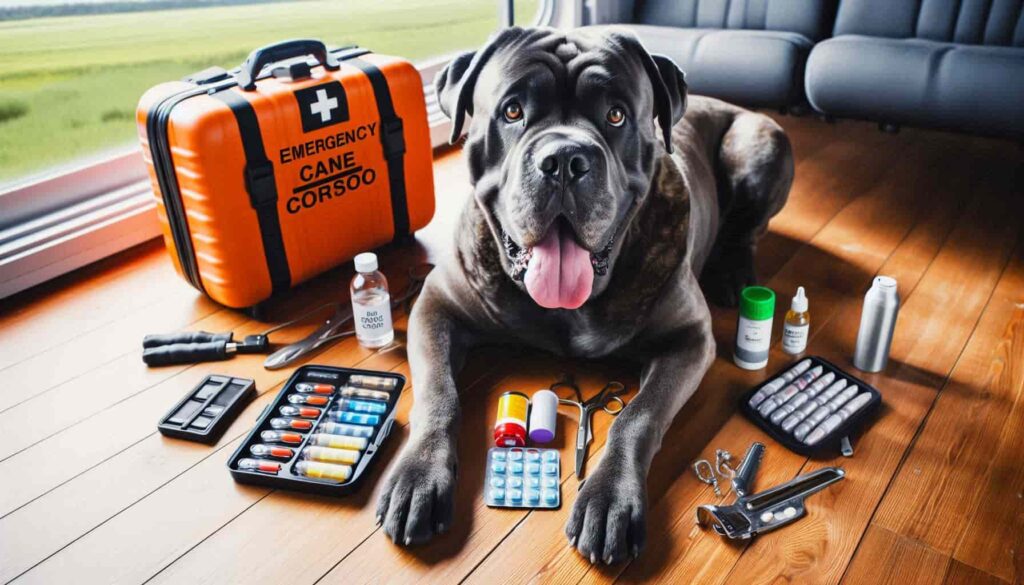 Notfallvorsorge für Cane Corso während der Reise